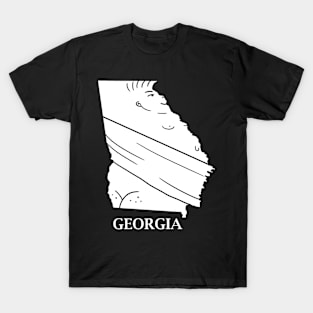 A funny map of Georgia T-Shirt